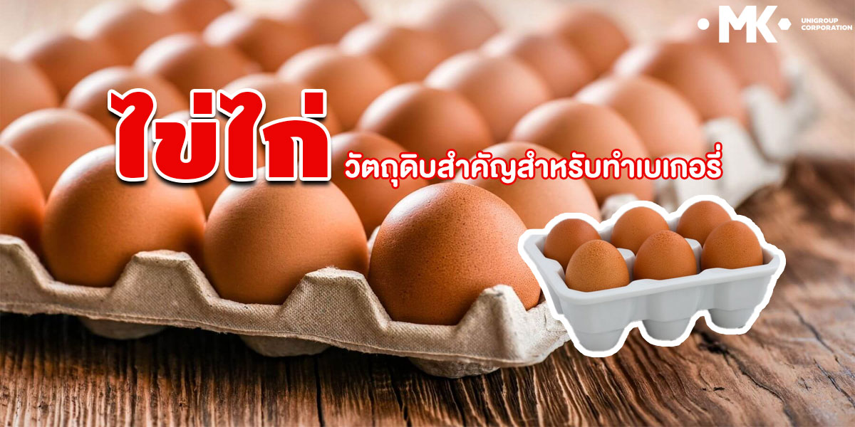 ไข่ไก่ วัตถุดิบสำคัญสำหรับทำ เบเกอรี่ ( Bakery )